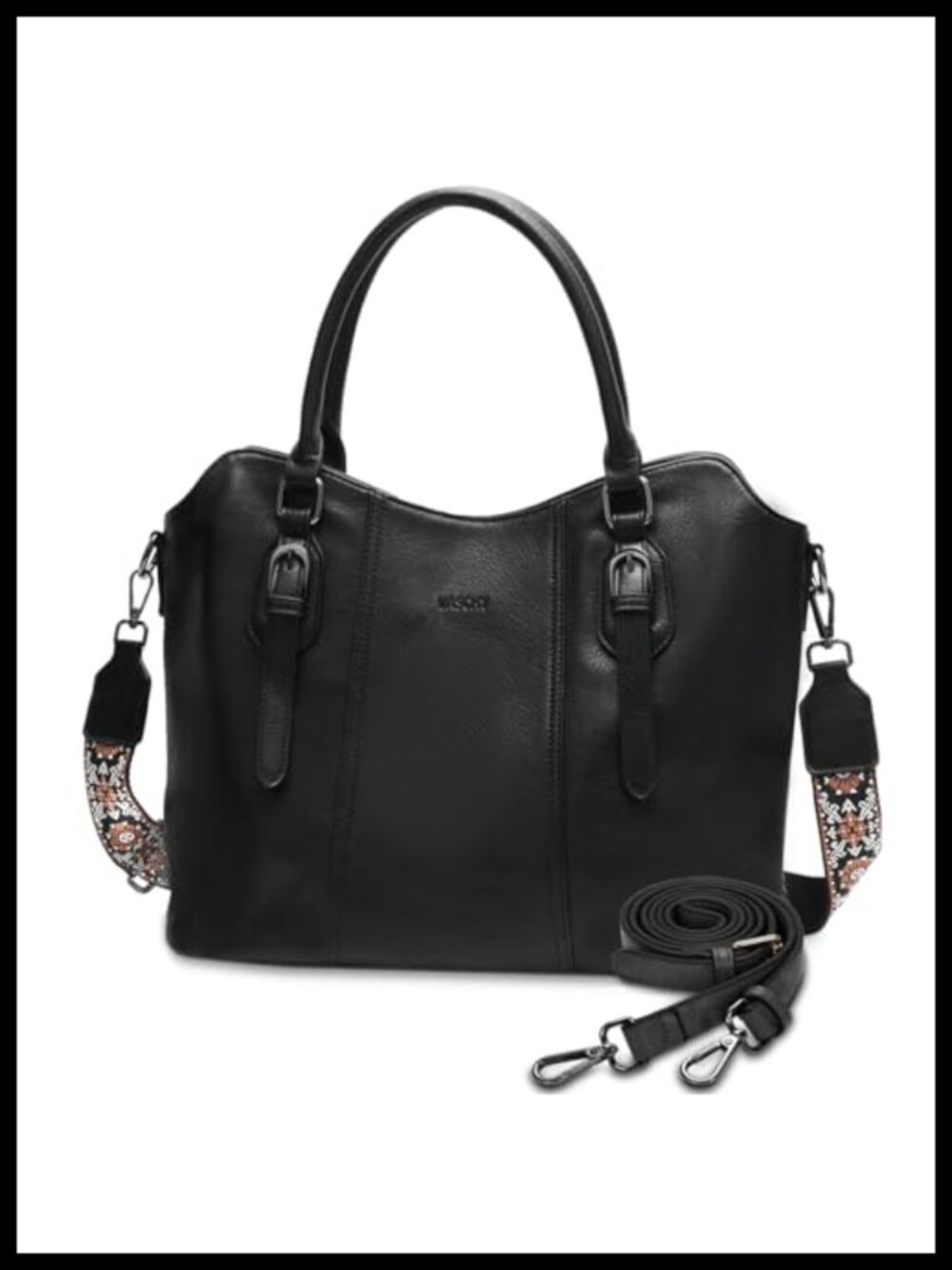 Vegan Leather Hobo Purse Two-Strap Top Handle Satchel Crossbody Bag